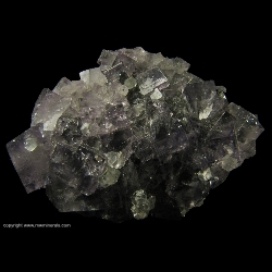 Minerals Specimen: Fluorite with Calcite and Galena from Blackdene Mine, Ireshopeburn, Weardale, North Pennines, Co. Durham, England, UK Minerals Specimen: Fluorite with Calcite and Galena from Blackdene Mine, Ireshopeburn, Weardale, North Pennines, Co. Durham, England, UK
