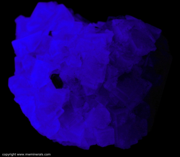 Mineral Specimen: Fluorite with Calcite and Galena from Blackdene Mine, Ireshopeburn, Weardale, North Pennines, Co. Durham, England, UK