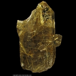 Mineral Specimen: Rutilated Quartz from Novo Horizonte, Bahia, Brazil Mineral Specimen: Rutilated Quartz from Novo Horizonte, Bahia, Brazil