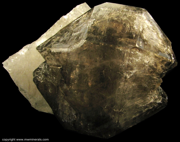 Mineral Specimen: Double Terminated Smoky Quartz from Pitorra claim, Laranjeiras, Galileia, Doce valley, Minas Gerais, Brazil