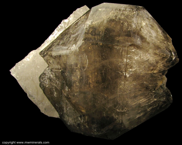 Mineral Specimen: Double Terminated Smoky Quartz from Pitorra claim, Laranjeiras, Galileia, Doce valley, Minas Gerais, Brazil