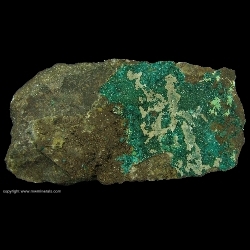 Minerals Specimen: Dioptase from Harquahala District, Harquahala Mts, La Paz Co., Arizona, USA