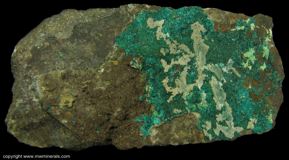 Mineral Specimen: Dioptase from Harquahala District, Harquahala Mts, La Paz Co., Arizona, USA