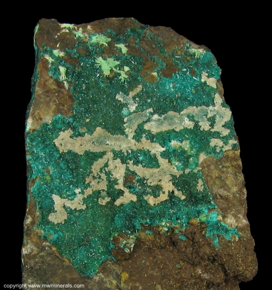Mineral Specimen: Dioptase from Harquahala District, Harquahala Mts, La Paz Co., Arizona, USA