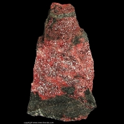 Minerals Specimen: Cinnabar and Stibnite from New Almaden District, Santa Cruz Mts, Santa Clara Co., California, USA Minerals Specimen: Cinnabar and Stibnite from New Almaden District, Santa Cruz Mts, Santa Clara Co., California, USA