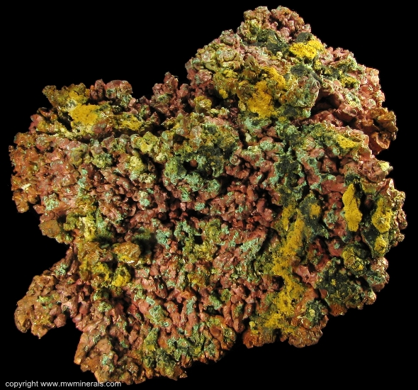 Mineral Specimen: Copper Crystals from Keweenaw Peninsula, Michigan, USA