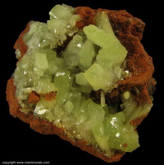 Mineral Specimen: Adamite from Mina Ojuela, Mapimi, Durango, Mexico