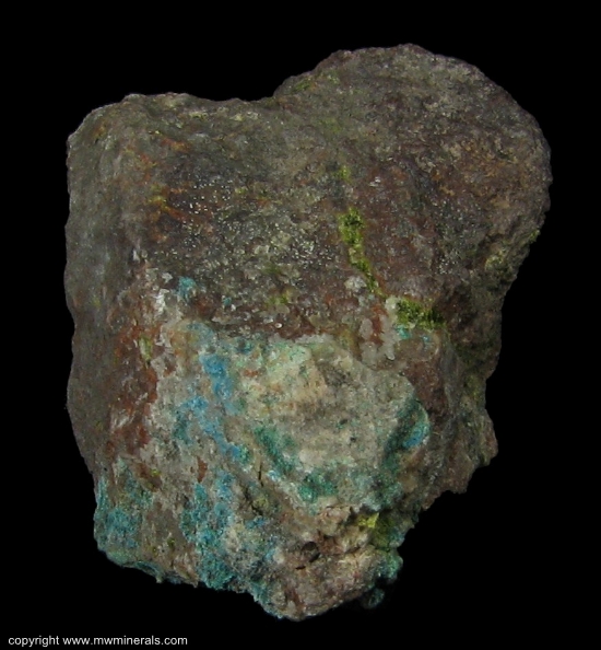 Mineral Specimen: Gerhardtite from Caledonia Mine, Greenland, Ontonagon County, Michigan, USA