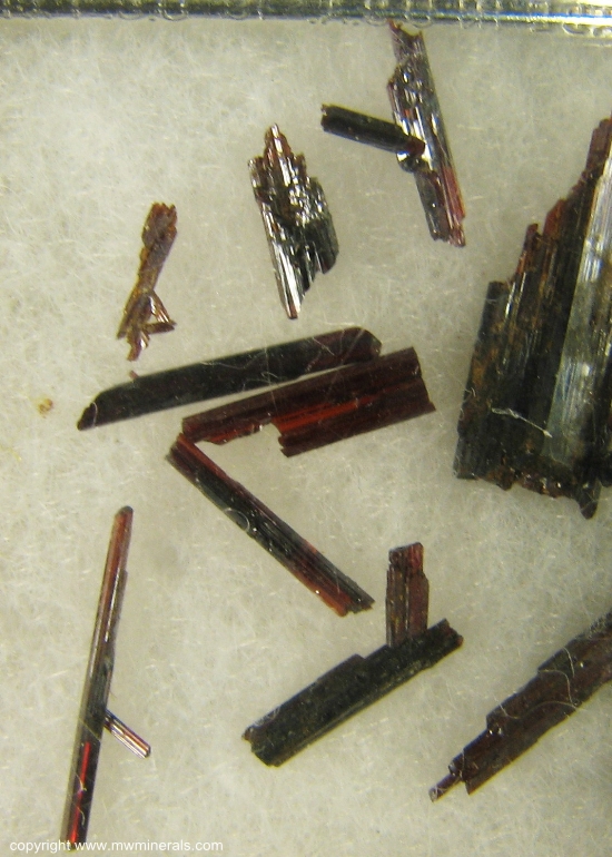 Mineral Specimen: Rutile from Rist Mine, Hiddenite, Alexander Co., North Carolina, USA