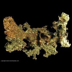 Minerals Specimen: Silver/Copper Halfbreed from Quincy Mine, Quincy Hill, Houghton County, Michigan, USA