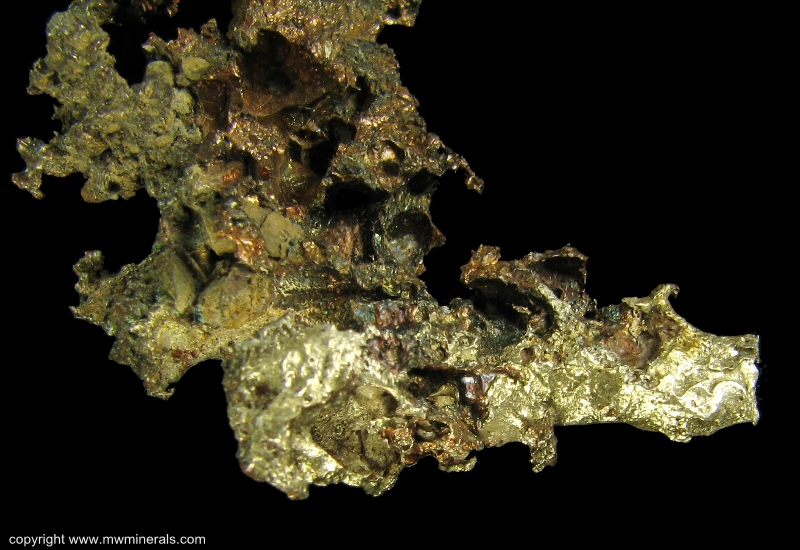 Mineral Specimen: Silver/Copper Halfbreed from Quincy Mine, Quincy Hill, Houghton County, Michigan, USA
