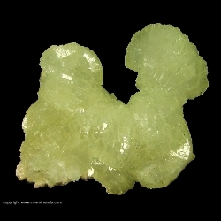 Minerals Specimen: Prehnite from Lower New Street quarry, Paterson, Passaic Co., New Jersey, USA