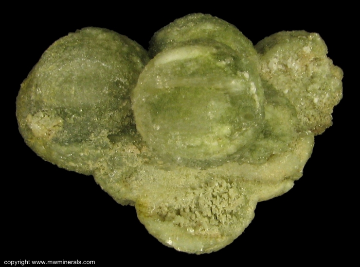 Mineral Specimen: Ball Prehnite from Lower New Street quarry, Paterson, Passaic Co., New Jersey, USA
