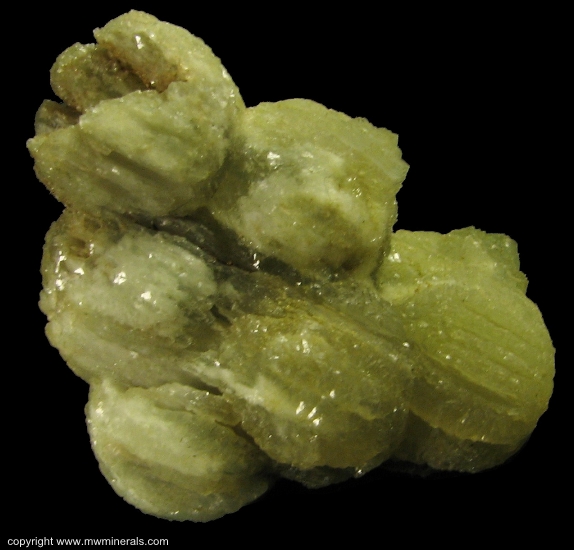 Mineral Specimen: Ball Prehnite from Lower New Street quarry, Paterson, Passaic Co., New Jersey, USA