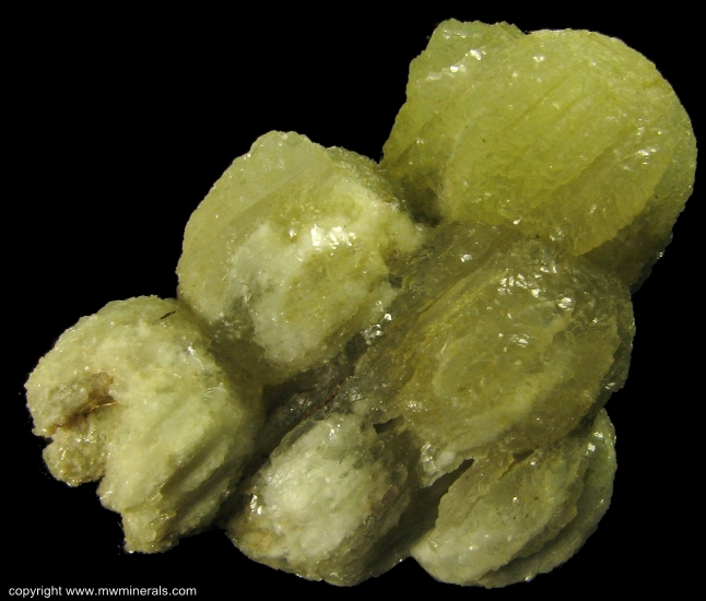 Mineral Specimen: Ball Prehnite from Lower New Street quarry, Paterson, Passaic Co., New Jersey, USA