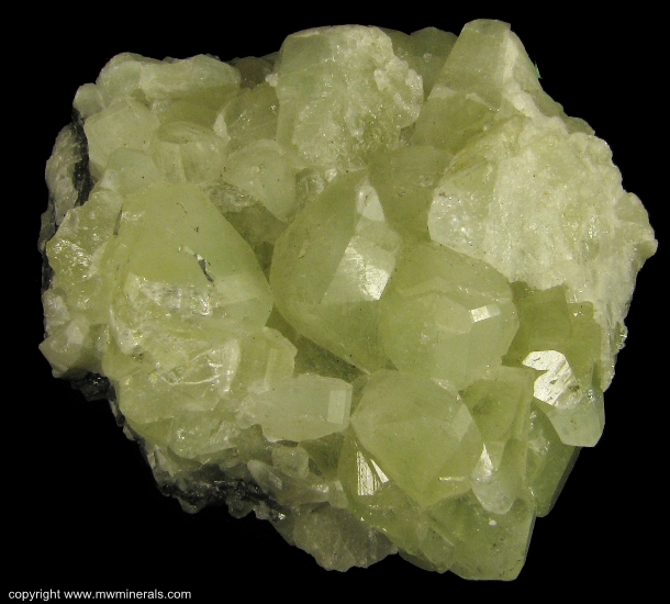 Mineral Specimen: Datolite Crystals from Lane & Sons Traprock quarries, Westfield, Hampden County, Massachusetts, USA
