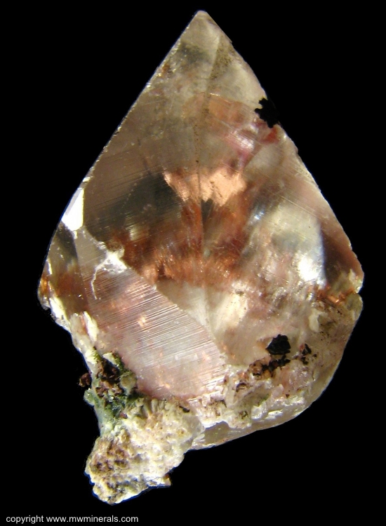 Mineral Specimen: Copper inclusions in Calcite from Franklin Mine, Quincy Hill, Houghton County, Michigan, USA