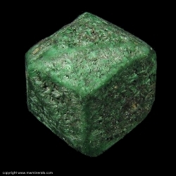Minerals Specimen: Malachite pseudomorph after Cuprite from Chessy-les-Mines, Rhone, Rhone-Alpes, France