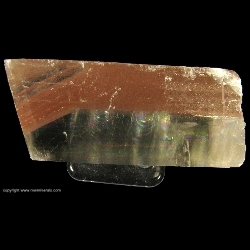 Minerals Specimen: Optical Calcite with included Hematite / Sand with Rainbows from Chihuahua, Mexico