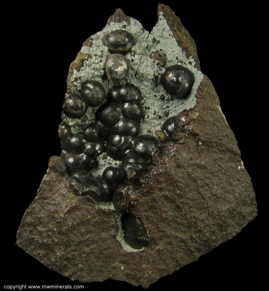 Mineral Specimen: Siderite variety: Spharosiderite from Minnick Hill, Dixie area, Dixie, Walla Walla Co., Washington, USA
