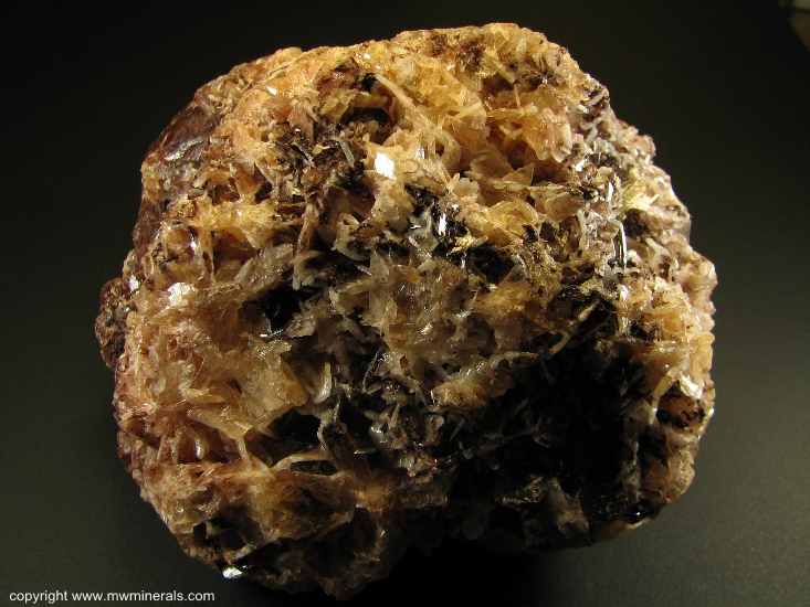 Mineral Specimen: Barite, Hematite from Montreal Mine, Iron County, Minnesota