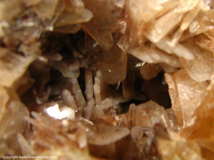 Mineral Specimen: Barite, Hematite from Montreal Mine, Iron County, Minnesota