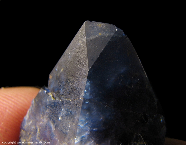 Mineral Specimen: Benitoite from Gem Mine, San Benito Count, California, USA