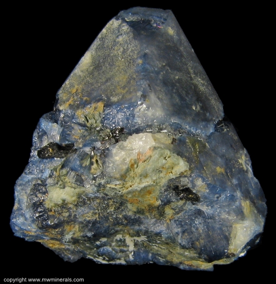 Mineral Specimen: Benitoite from Gem Mine, San Benito Count, California, USA