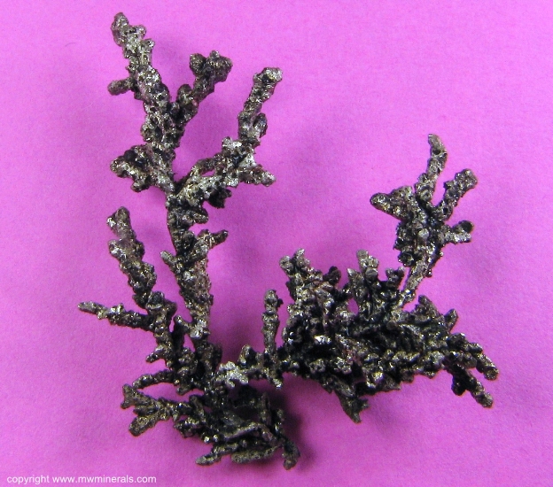 Mineral Specimen: Silver Crystals from White Pine Mine, White Pine, Ontonagon County, Michigan, USA