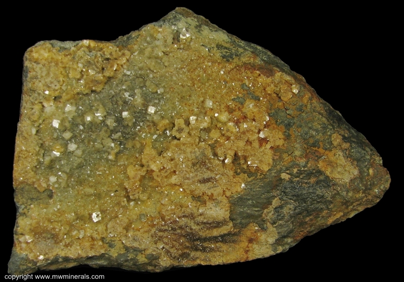 Mineral Specimen: Clinoptilolite-Ca from Wheal Hazard, Botallack Mine, Botallack, St Just, St Just District, Cornwall, England, UK