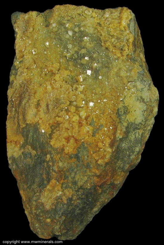 Mineral Specimen: Clinoptilolite-Ca from Wheal Hazard, Botallack Mine, Botallack, St Just, St Just District, Cornwall, England, UK