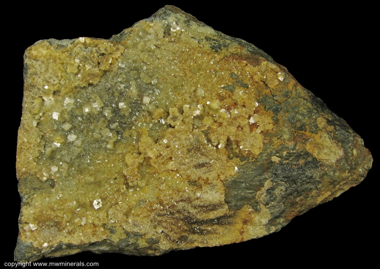 Mineral Specimen: Clinoptilolite-Ca from Wheal Hazard, Botallack Mine, Botallack, St Just, St Just District, Cornwall, England, UK