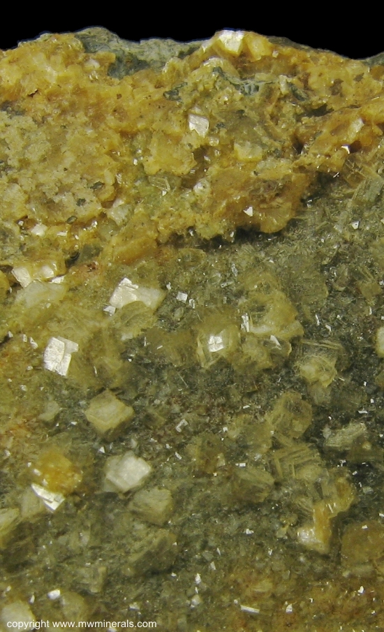 Mineral Specimen: Clinoptilolite-Ca from Wheal Hazard, Botallack Mine, Botallack, St Just, St Just District, Cornwall, England, UK