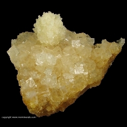Minerals Specimen: Two Generations of Halite crystals from Kramer Borate deposit, Boron, Kramer District, Kern Co., California, USA Minerals Specimen: Two Generations of Halite crystals from Kramer Borate deposit, Boron, Kramer District, Kern Co., California, USA