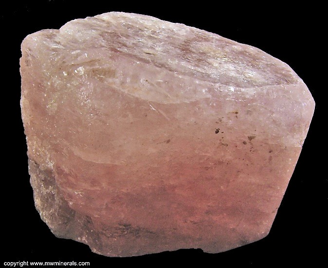 Mineral Specimen: Morganite from Alto Ligonha pegmatites, Alto Ligonha District, Zambezia Province, Mozambique