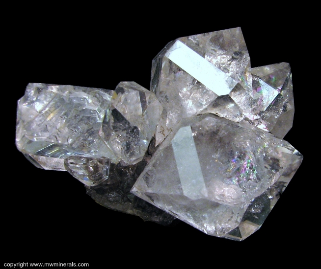 Mineral Specimen: Herkimer Diamond Cluster from Ace of Diamonds Mine, Middleville, Town of Newport, Herkimer County, New York