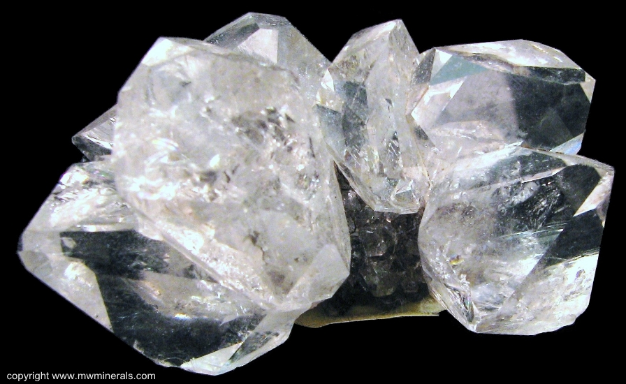 Mineral Specimen: Herkimer Diamond Cluster from Ace of Diamonds Mine, Middleville, Town of Newport, Herkimer County, New York