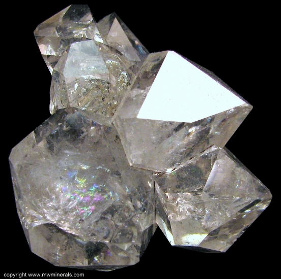 Mineral Specimen: Herkimer Diamond Cluster from Ace of Diamonds Mine, Middleville, Town of Newport, Herkimer County, New York
