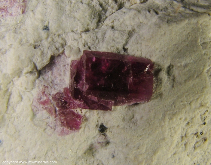 Mineral Specimen: Red Beryl from Violet Claims, Wah Wah Mountains ,Beaver County, Utah, USA