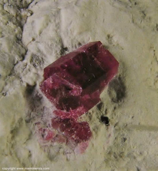 Mineral Specimen: Red Beryl from Violet Claims, Wah Wah Mountains ,Beaver County, Utah, USA
