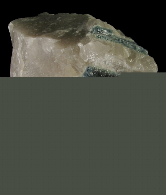 Mineral Specimen: Blue Tourmaline in Quartz from Mt. Mica, Paris, Oxford County, Maine, USA