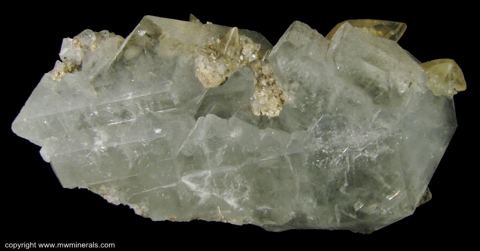 Mineral Specimen: Celestine with Crinoid Stem and Calcite from Findlay Arch, Ohio