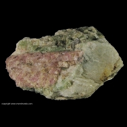 Minerals Specimen: Fluorescent Tourmaline from Mount Apatite District, Auburn, Androscoggin Co., Maine, USA