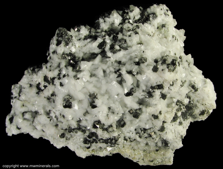 Mineral Specimen: Magnetite on Dolomite from New Idria District, Diablo Range, San Benito Co., California, USA
