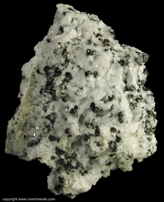 Mineral Specimen: Magnetite on Dolomite from New Idria District, Diablo Range, San Benito Co., California, USA