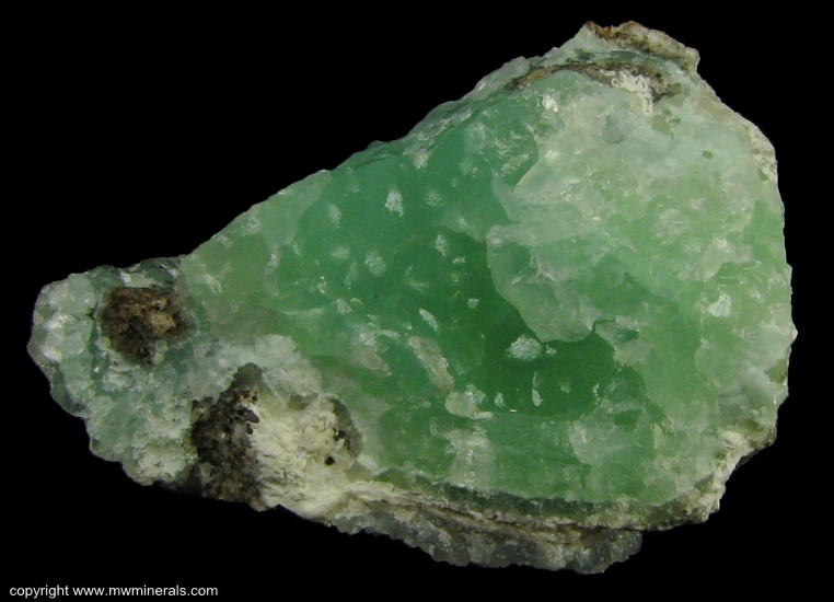 Mineral Specimen: Smithsonite variety: Cuprian from Kelly Mine, Magdalena District, Socorro Co., New Mexico, USA