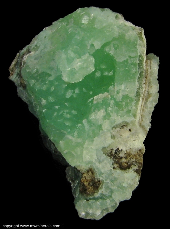 Mineral Specimen: Smithsonite variety: Cuprian from Kelly Mine, Magdalena District, Socorro Co., New Mexico, USA
