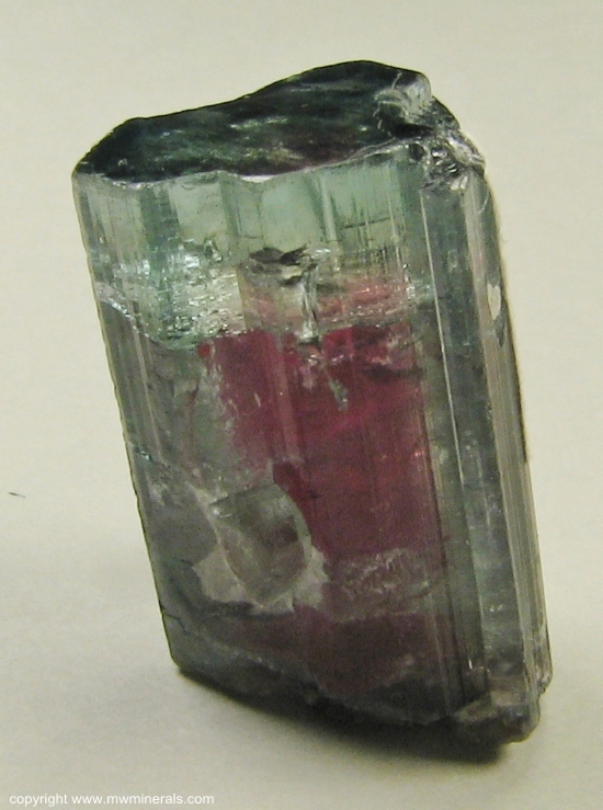 Mineral Specimen: Watermelon Tourmaline from Cruzeiro mine, Sao Jose da Safira, Doce valley, Minas Gerais, Brazil