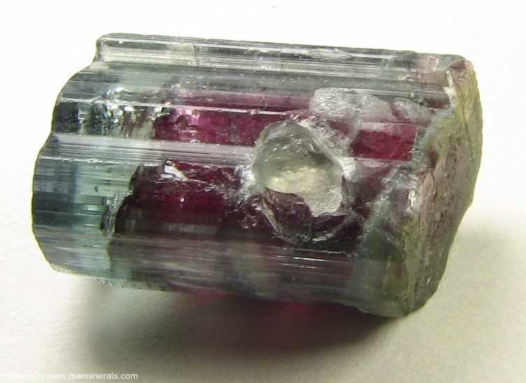 Mineral Specimen: Watermelon Tourmaline from Cruzeiro mine, Sao Jose da Safira, Doce valley, Minas Gerais, Brazil