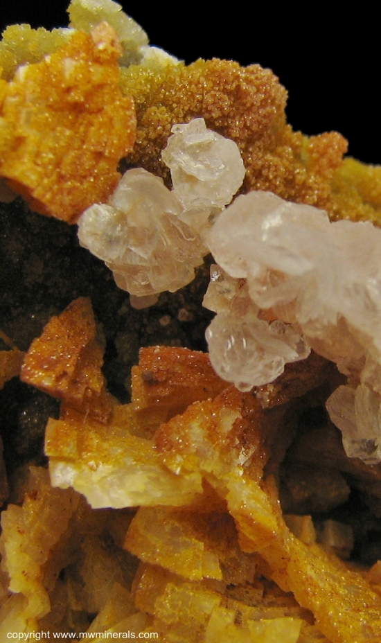 Mineral Specimen: Smithsonite Perimorph of Dolomite with Twinned Calcite from Monte Cristo mine, Rush, Rush Creek District, Marion Co., Arkansas, USA